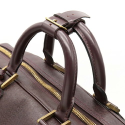 LOUIS VUITTON Taiga Kendall GM Boston Bag Travel Shoulder Leather Acaju M30116