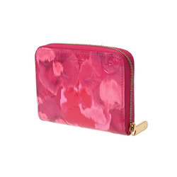 LOUIS VUITTON Vernis Ikat Flower Zippy Coin Purse Rose Andian M90523 Women's Monogram Case