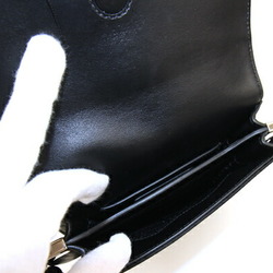 Prada shoulder bag 1BD259 black nylon leather embroidery ladies PRADA