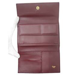 Cartier 3-fold wallet must-have Bordeaux leather