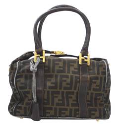 FENDI 2way bag handbag shoulder zucca pattern brown