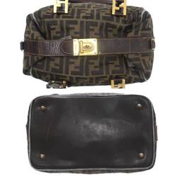 FENDI 2way bag handbag shoulder zucca pattern brown