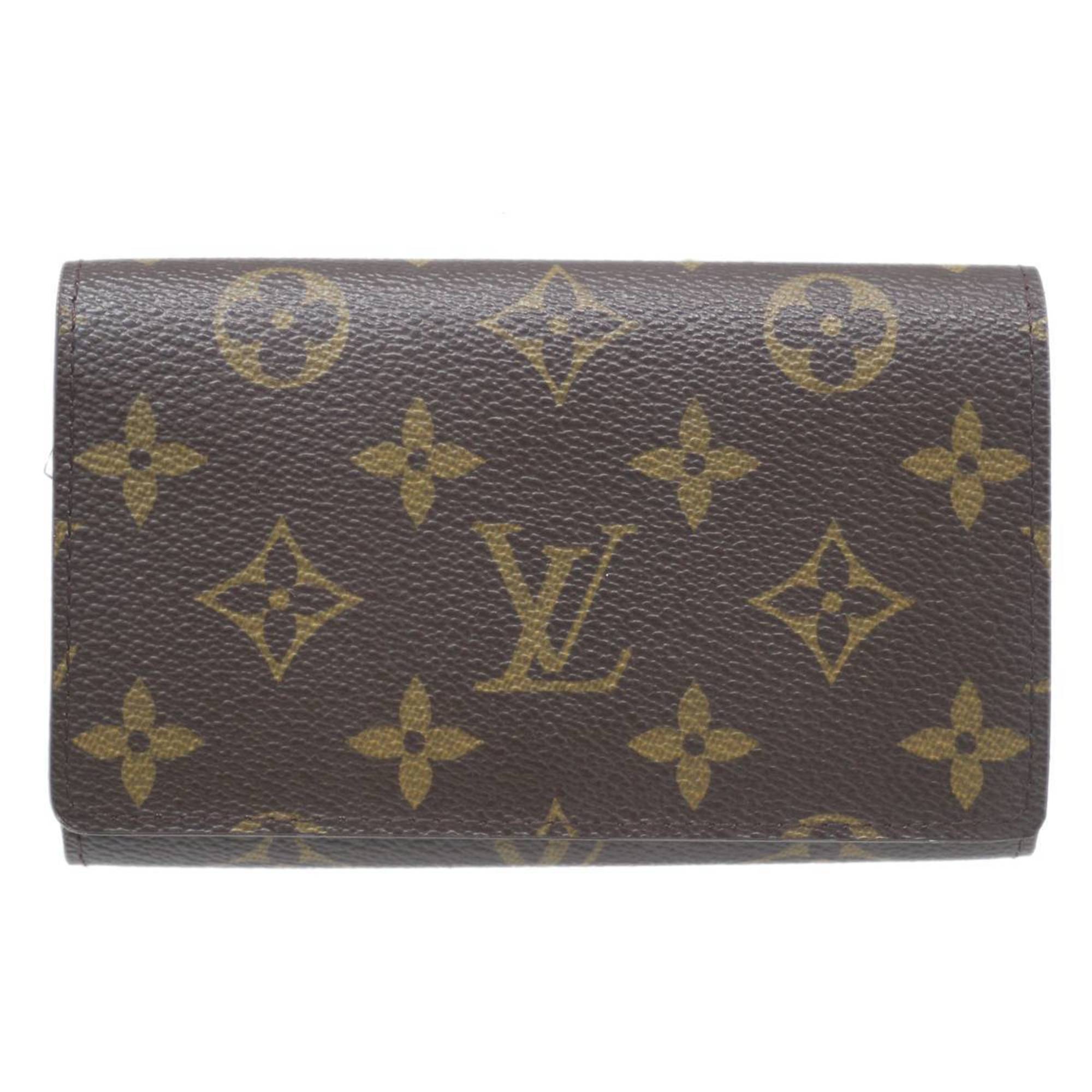LOUIS VUITTON Portomone Vietresor Bifold Wallet L-shaped Zip Monogram Brown M61730 CA1016