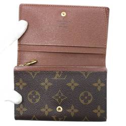 LOUIS VUITTON Portomone Vietresor Bifold Wallet L-shaped Zip Monogram Brown M61730 CA1016