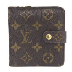 LOUIS VUITTON Compact Zip Bifold Wallet Monogram M61667 CA0075