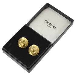 CHANEL Cocomark earrings gold