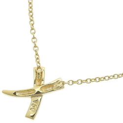 Tiffany TIFFANY&Co. Kiss Necklace Paloma Picasso K18 Yellow Gold Approx. 2.1g Women's I220823096