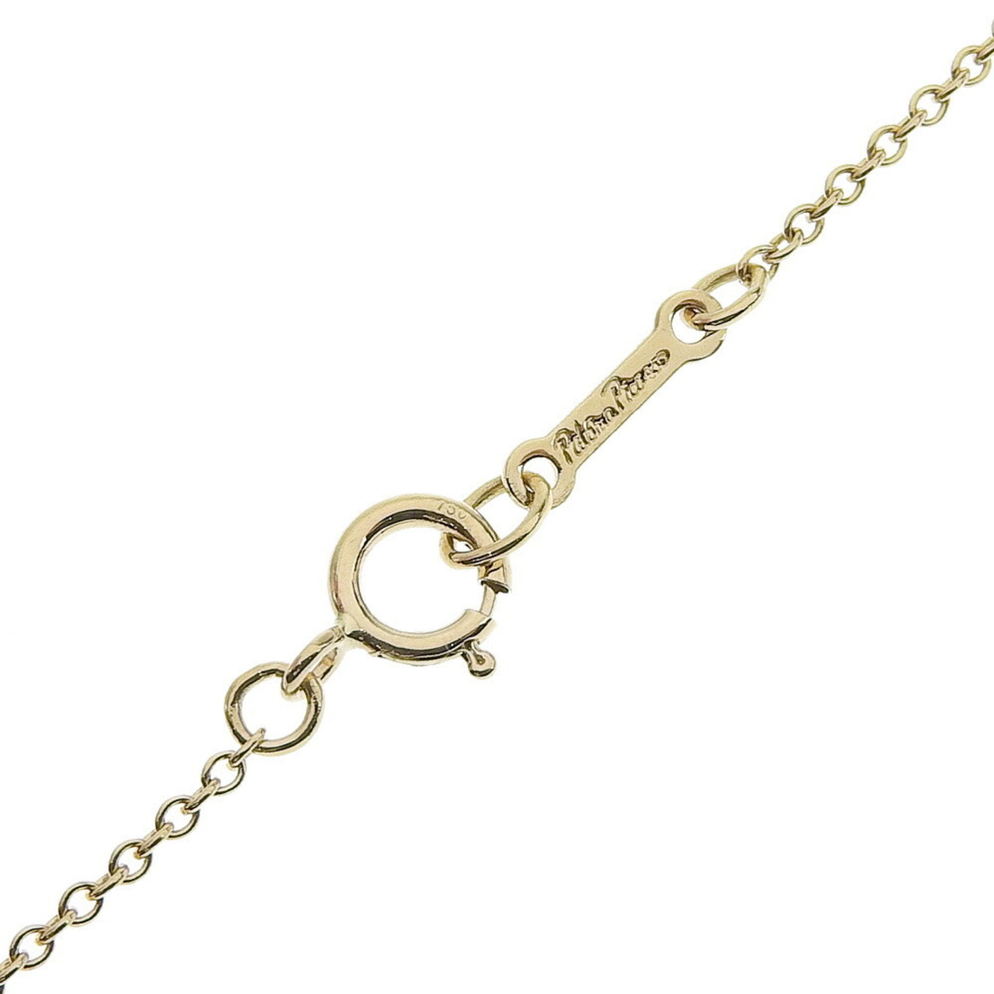 Tiffany TIFFANY&Co. Kiss Necklace Paloma Picasso K18 Yellow Gold Approx. 2.1g Women's I220823096