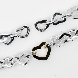Tiffany TIFFANY&Co. Heart Link Necklace Choker Silver 925 K18 YG Yellow Gold I112223047