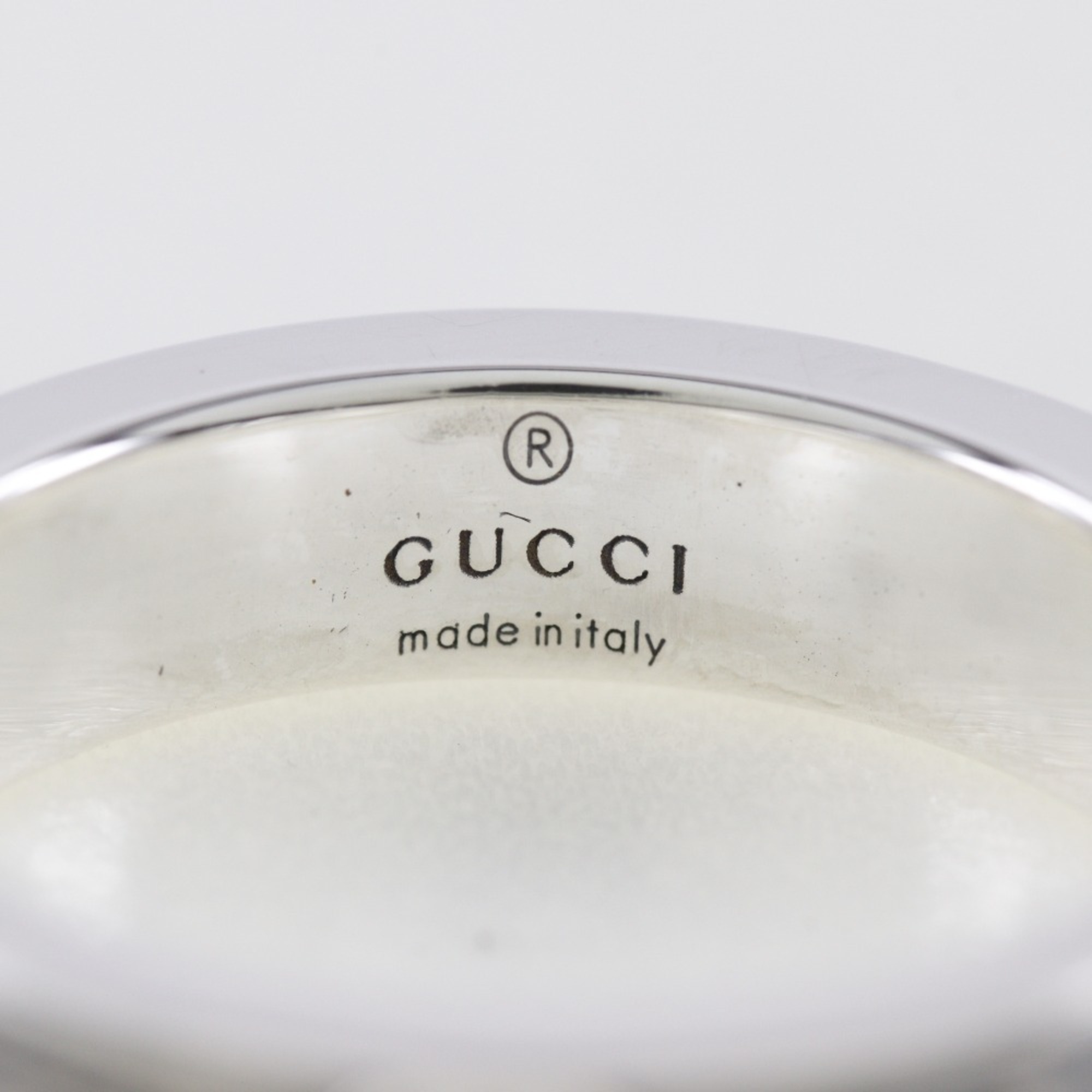 GUCCI trademark ring 925 silver approximately 5.6g vintage men's women's I220823122