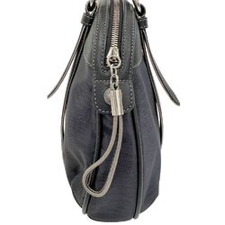 LOEWE Anagram Handbag Nylon Canvas x Leather Black A5 anagram Women's H112224344