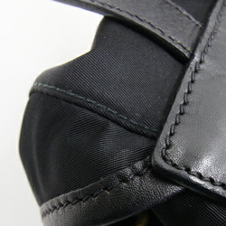 Prada Backpack BZ677 Black Nylon Leather Rucksack Knapsack Ladies PRADA