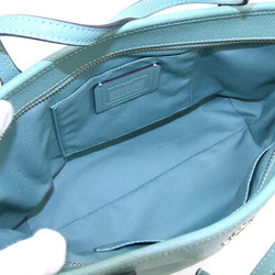 Coach Tote Bag City Zip F22967 Aquamarine Leather Women's COACH