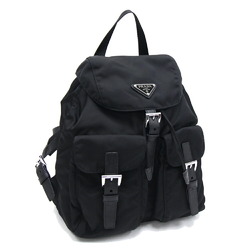 Prada Backpack 1BZ677 Black Nylon Leather Rucksack Knapsack Ladies PRADA