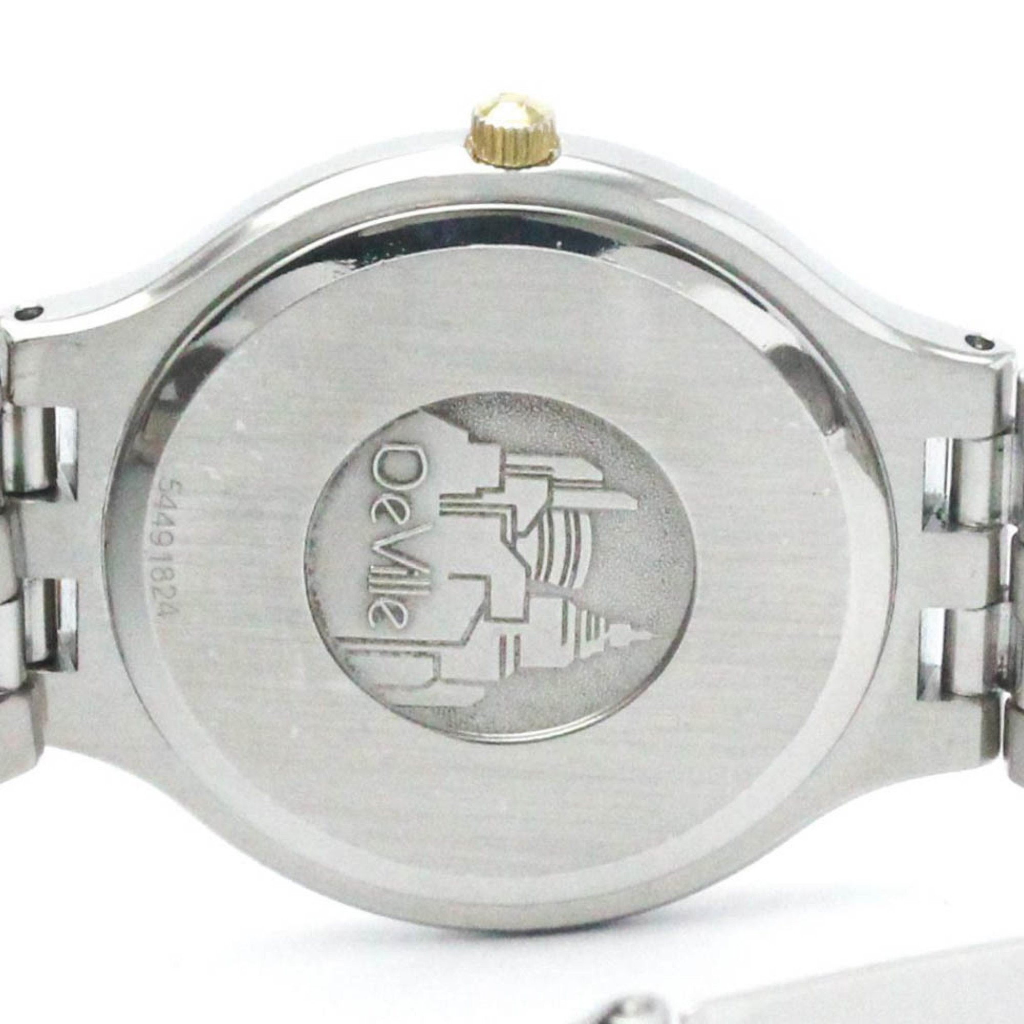 Polished OMEGA De Ville Symbol Gold Plated  Steel Quartz Mens Watch BF570009