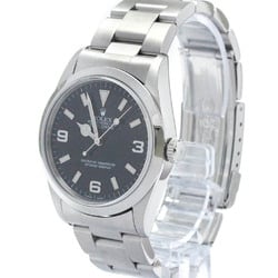 Polished ROLEX Explorer I A Serial Steel Automatic  Mens Watch 14270 BF569979