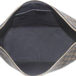 CELINE Celine bag macadam pattern black x brown