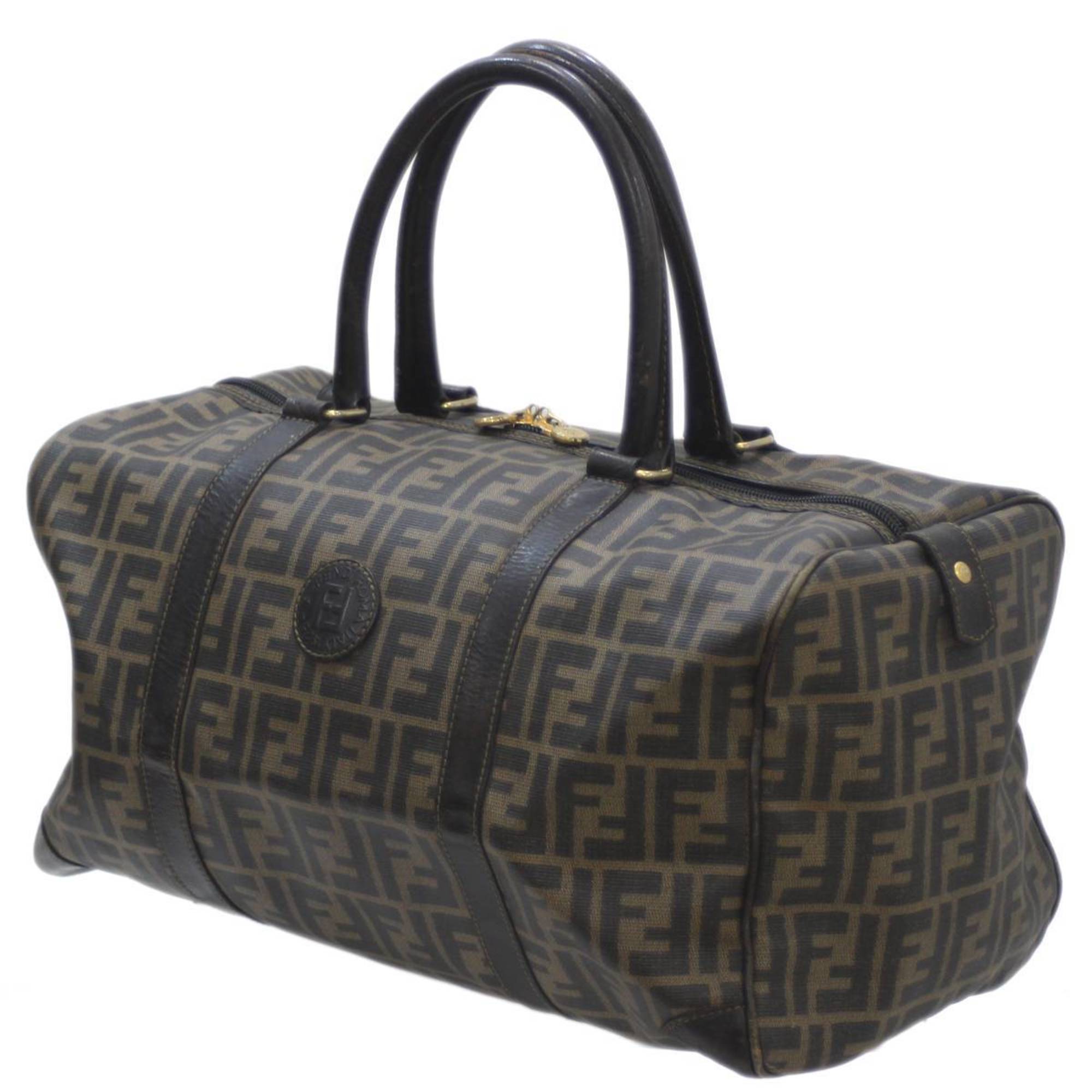 FENDI Boston bag zucca pattern brown