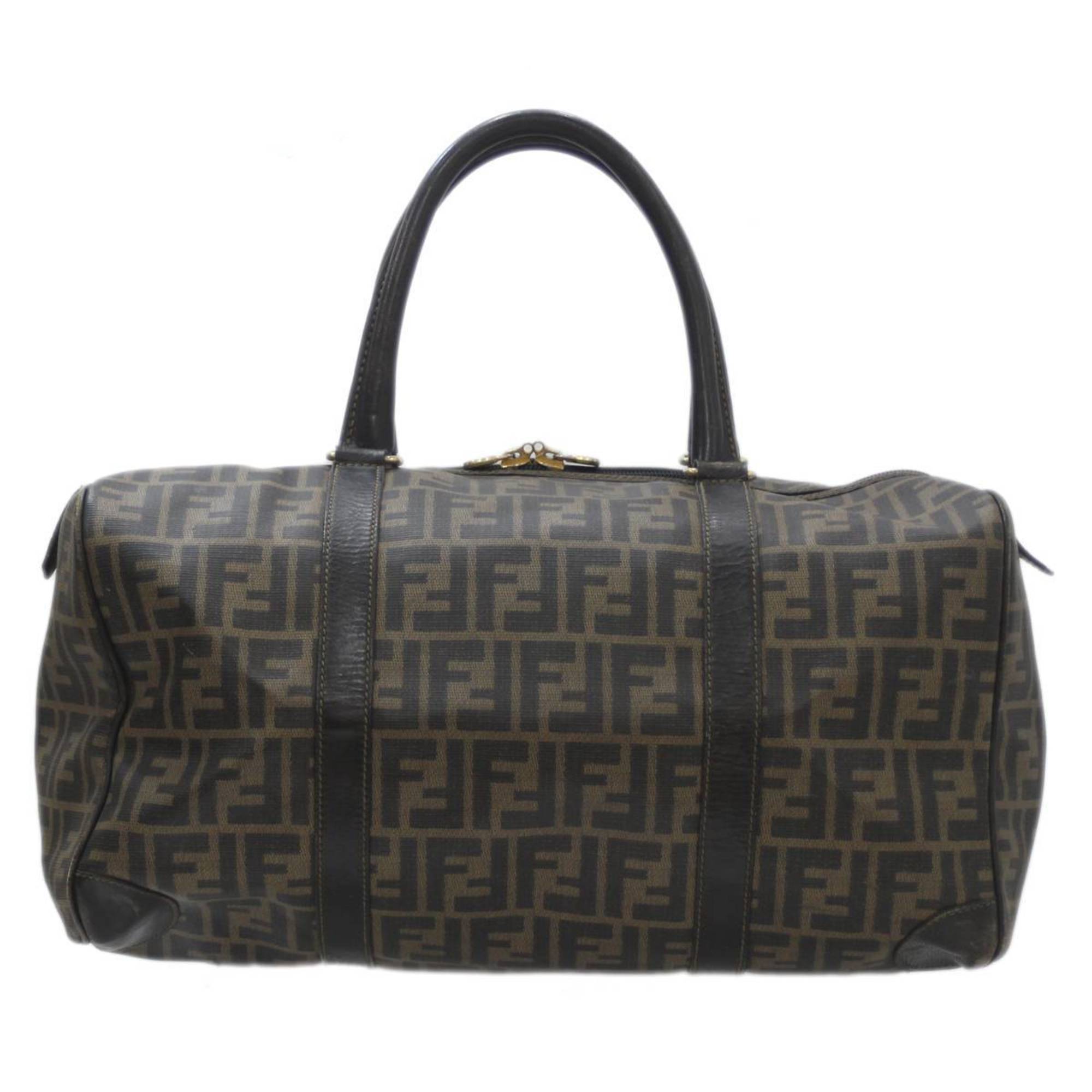 FENDI Boston bag zucca pattern brown