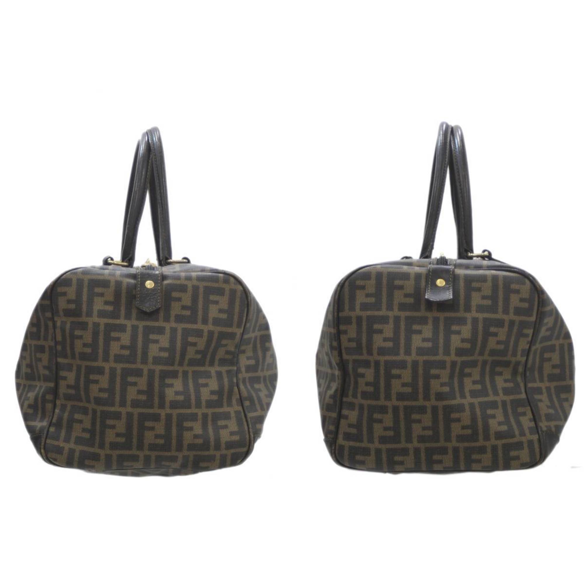 FENDI Boston bag zucca pattern brown