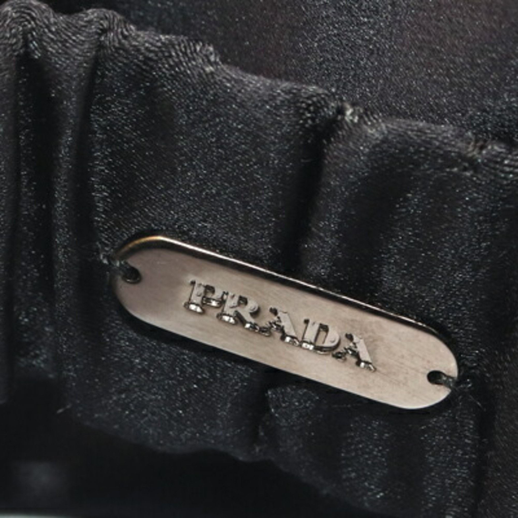 Prada Bracelet P7261 Black Satin Men's Women's PRADA