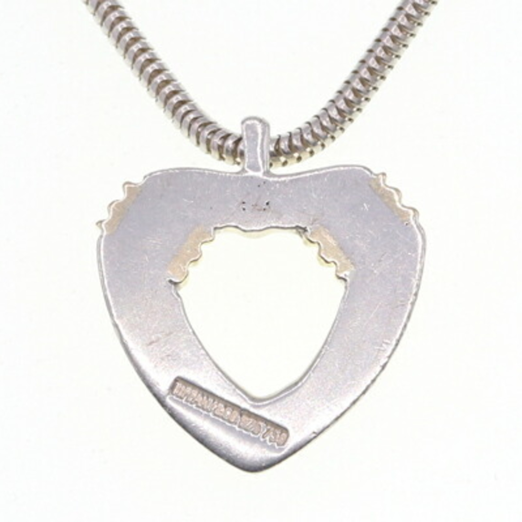 Tiffany Necklace SV Sterling Silver 925 YG Yellow Gold Heart Combination Pendant Choker Women's TIFFANY＆CO