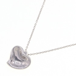 Tiffany Necklace Elsa Peretti Full Heart SV Sterling Silver 925 Pendant Choker Women's TIFFANY&CO
