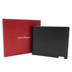 Salvatore Ferragamo KD-66 7503 Men's Leather Wallet (bi-fold) Black