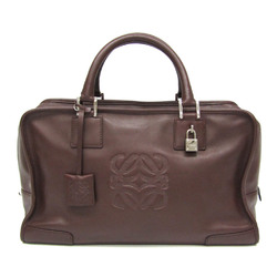 Loewe Amazona 36 Women's Leather Handbag Bordeaux (close To Brown)