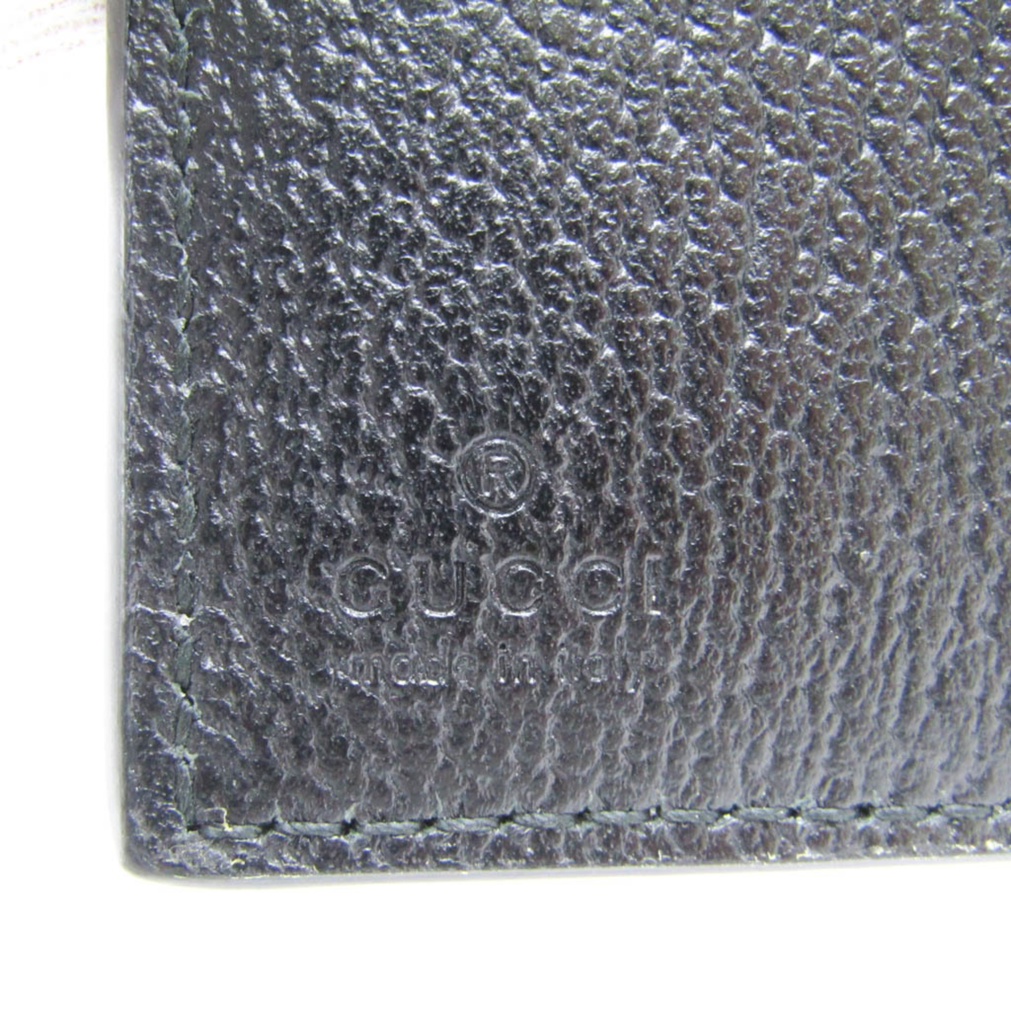Gucci GG Marmont 428740 Women,Men Leather Long Wallet (bi-fold) Black