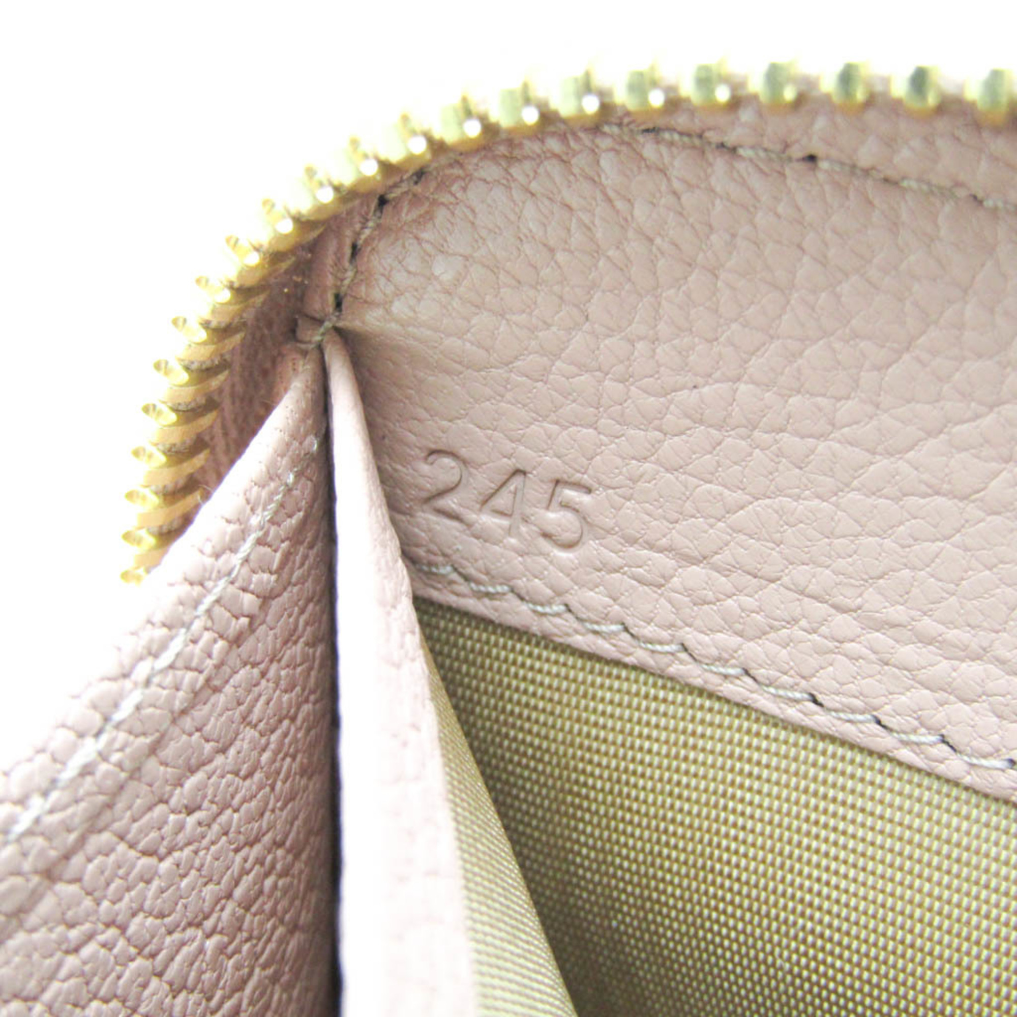 Miu Miu Ribbon 5ML506 Women's Leather Long Wallet (bi-fold) Light Pink