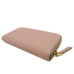 Miu Miu Ribbon 5ML506 Women's Leather Long Wallet (bi-fold) Light Pink