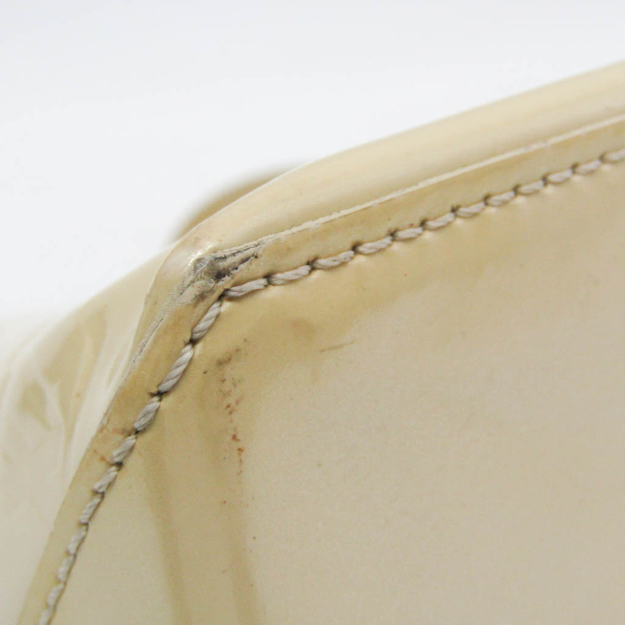 Louis Vuitton Monogram Vernis Wilshire PM M91452 Women's Handbag Blanc Corail
