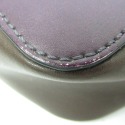 Valentino Garavani Women,Men Leather Shoulder Bag Dark Brown,Multi-color,Purple