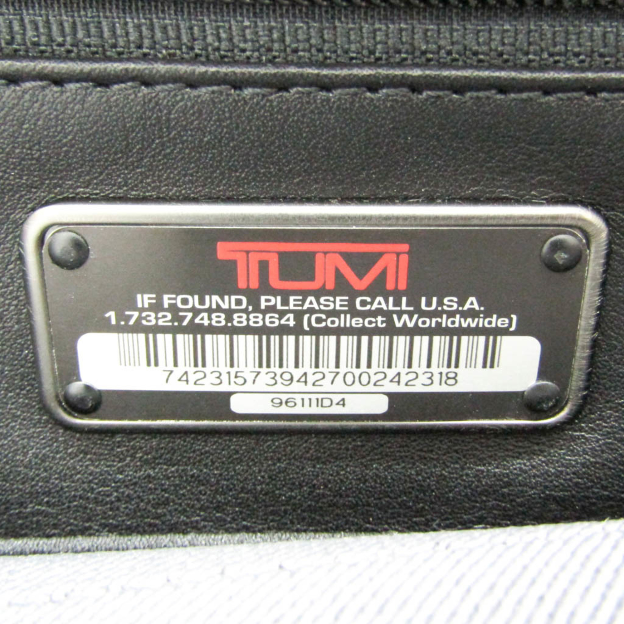 Tumi Slim Large Screen Leather Portfolio 96111D4 Men's Leather Briefcase,Shoulder Bag Black