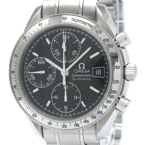 Polished OMEGA Speedmaster Date Steel Automatic Mens Watch 3513.50 BF558365