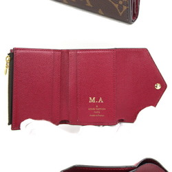 Louis Vuitton Trifold Wallet Monogram Portefeuille Zoe M62932 Fuchsia Small Ladies Bicolor LOUIS VUITTON