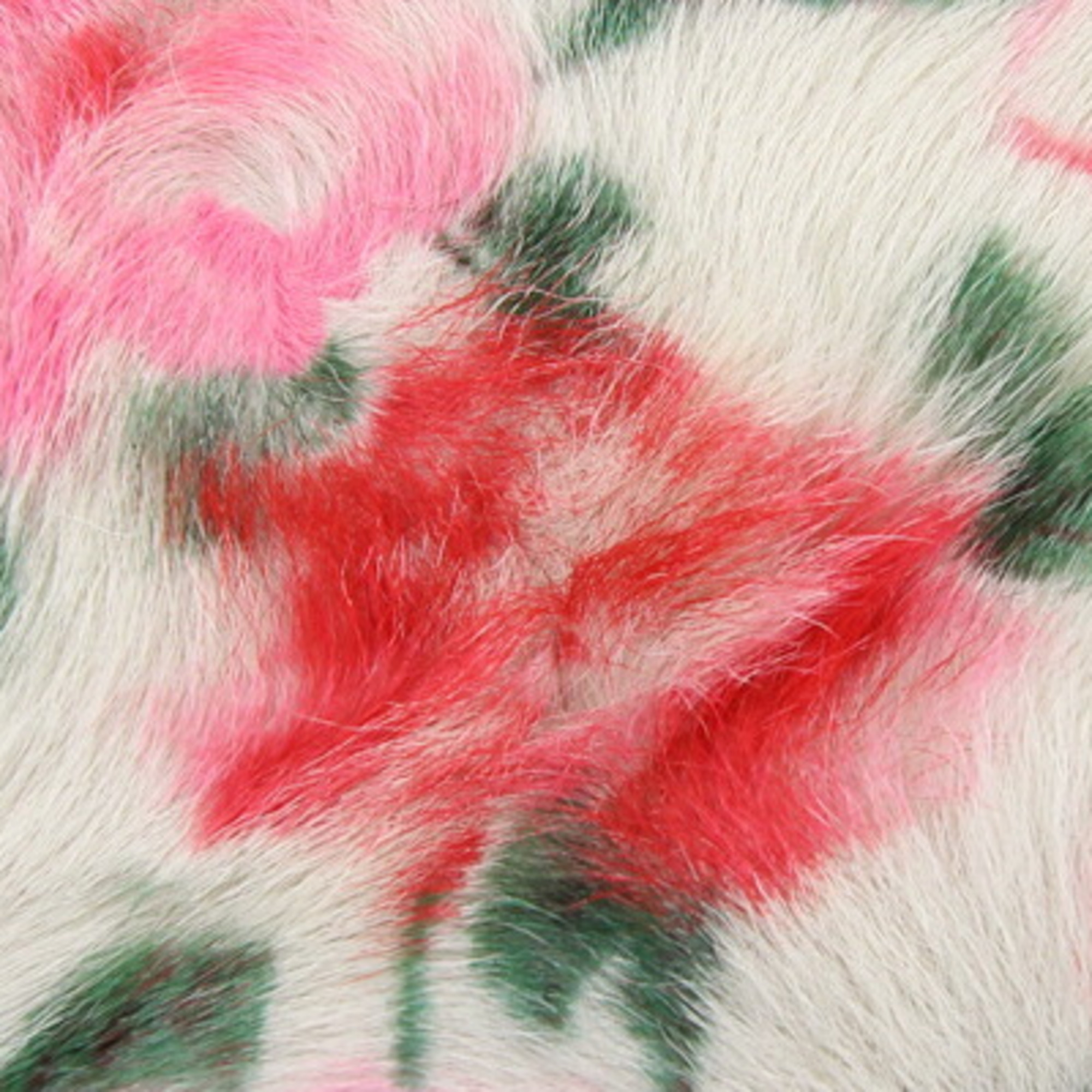 Prada tote bag 1BG140 ivory red pink fur suede flower ladies PRADA