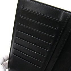CHANEL Bifold Long Wallet Icon Symbol Charm A37151 Black Patent Leather Enamel Coco Mark Women's