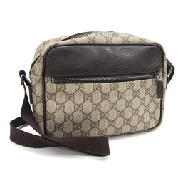 Gucci Shoulder Bag GG Supreme 114291 Beige PVC Leather Women Men GUCCI