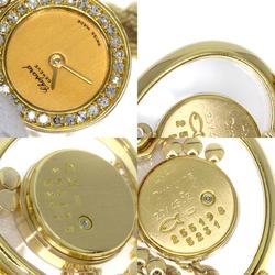 Chopard 20 4502 Happy Diamond Heart Manufacturer Complete Watch K18 Yellow Gold K18YG Ladies