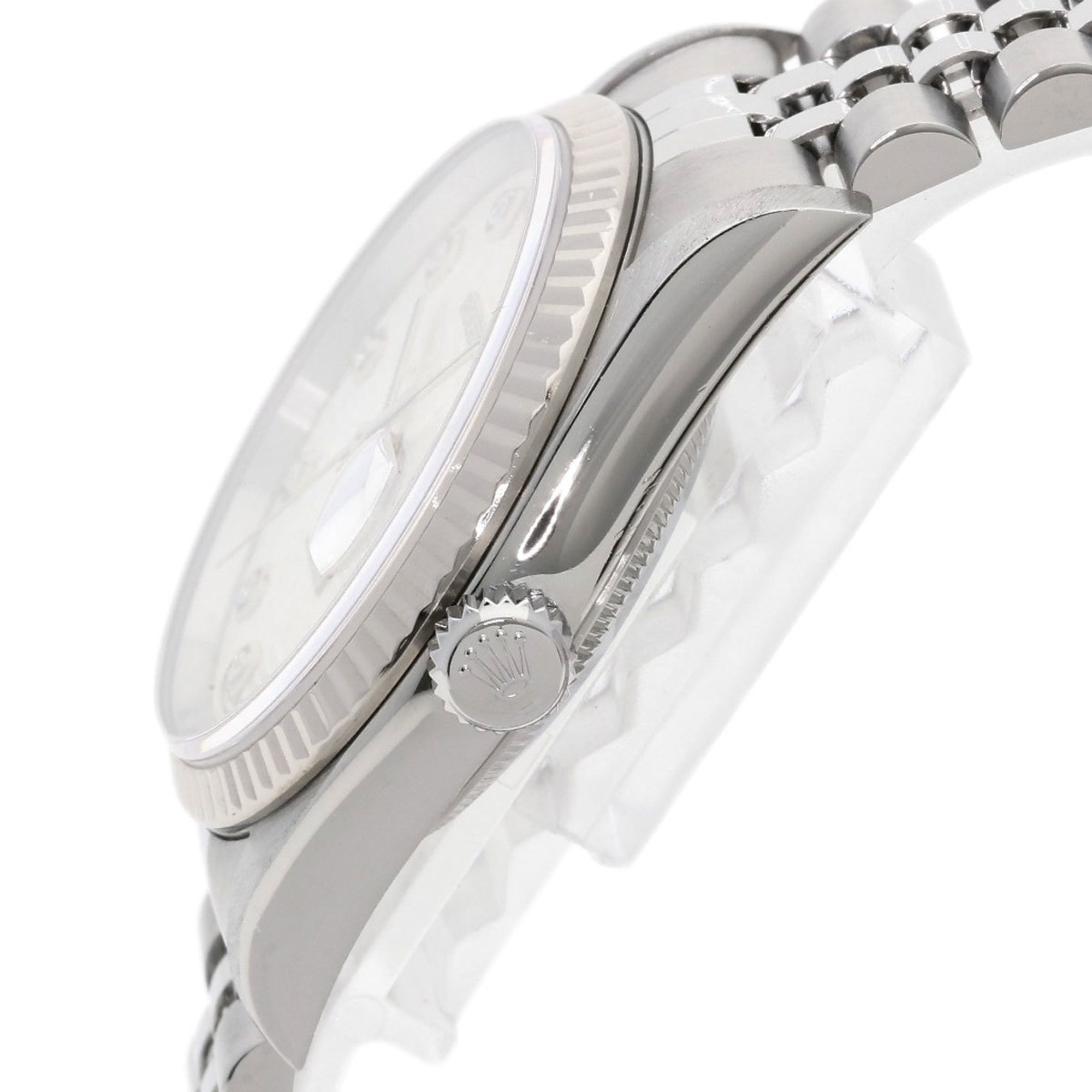 Rolex 16234G Datejust 10P Diamond Watch Stainless Steel SS K18WG Men's ROLEX