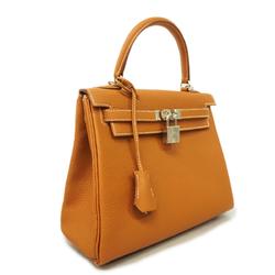 Hermes handbag Kelly 25 B stamp Togo gold ladies