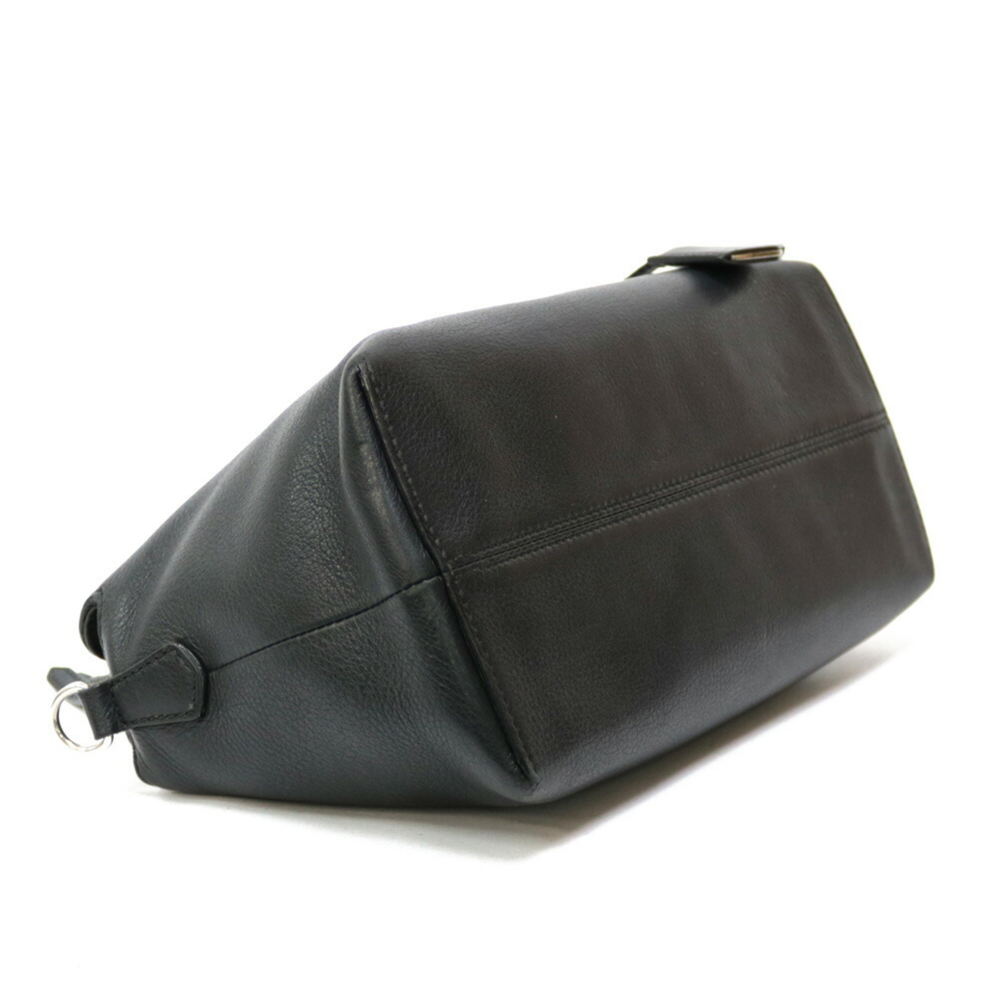 Fendi Visaway Shoulder Bag Leather Black Ladies FENDI Handbag BRB00000320006110