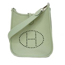 Hermes Shoulder Bag Evelyn TPM Amazon B Engraved Taurillon Clemence Vert Fizz Ladies