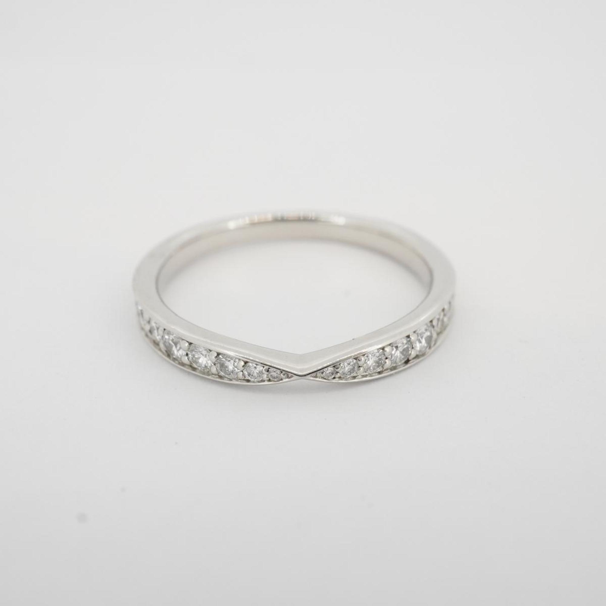 Tiffany Ring Half Eternity Harmony Diamond Pt950 Platinum Ladies