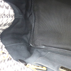 Prada Canapa Tote Shoulder Bag Cloth Black Women's PRADA Houndstooth BRB01000000001464