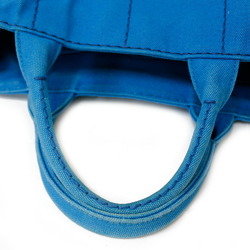 Prada Canapa Tote PM Bag Canvas Blue Ladies PRADA Handbag BRB01000000002493