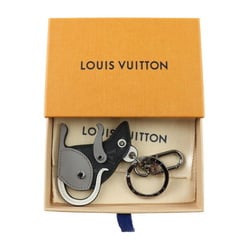 LOUIS VUITTON Louis Vuitton Portocle LV Rat Monogram Eclipse Keychain M68835 PVC Leather Black Gray White Keyring Bag Charm