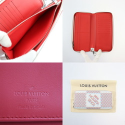 LOUIS VUITTON Zippy Wallet Vertical Damier Giant Spray Long M81403 Leather Bronze White Multicolor Bifold Round